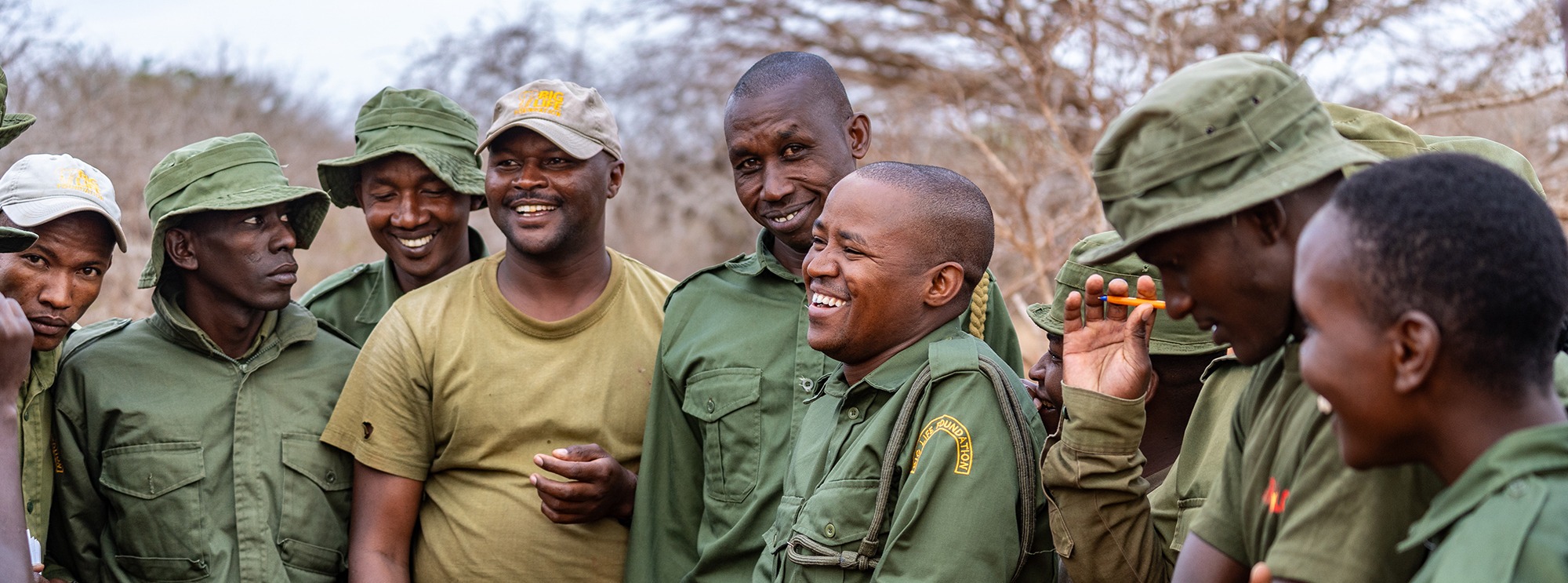 A ranger team having fun during a lesson debrief